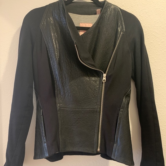 Ted Baker London Leather Jacket size 2 - Picture 1 of 3